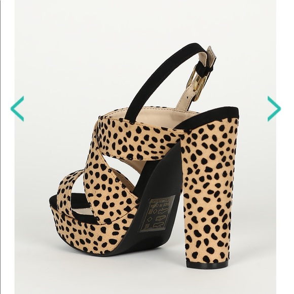 ❌SOLD❌Mustard Yellow Crisscross Open Toe Chunky Platform - Picture 6 of 7